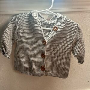 Stem grey knit sweater 18months